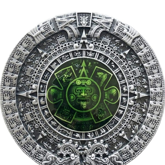 Aztec calendar belt buckle - Picture 2 of 3